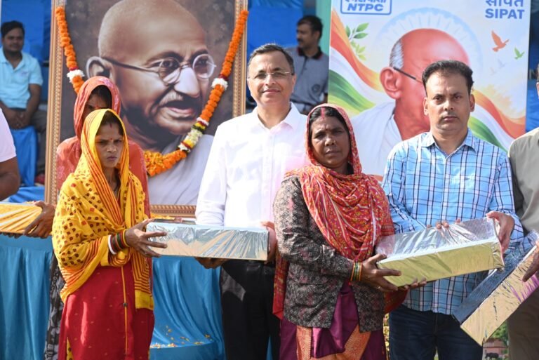 एनटीपीसी सीपत में गांधी जयंती आयोजन के साथ सफाई मित्रों का सम्मान व संविदा कर्मियों के लिए खेलकूद महोत्सव आयोजित